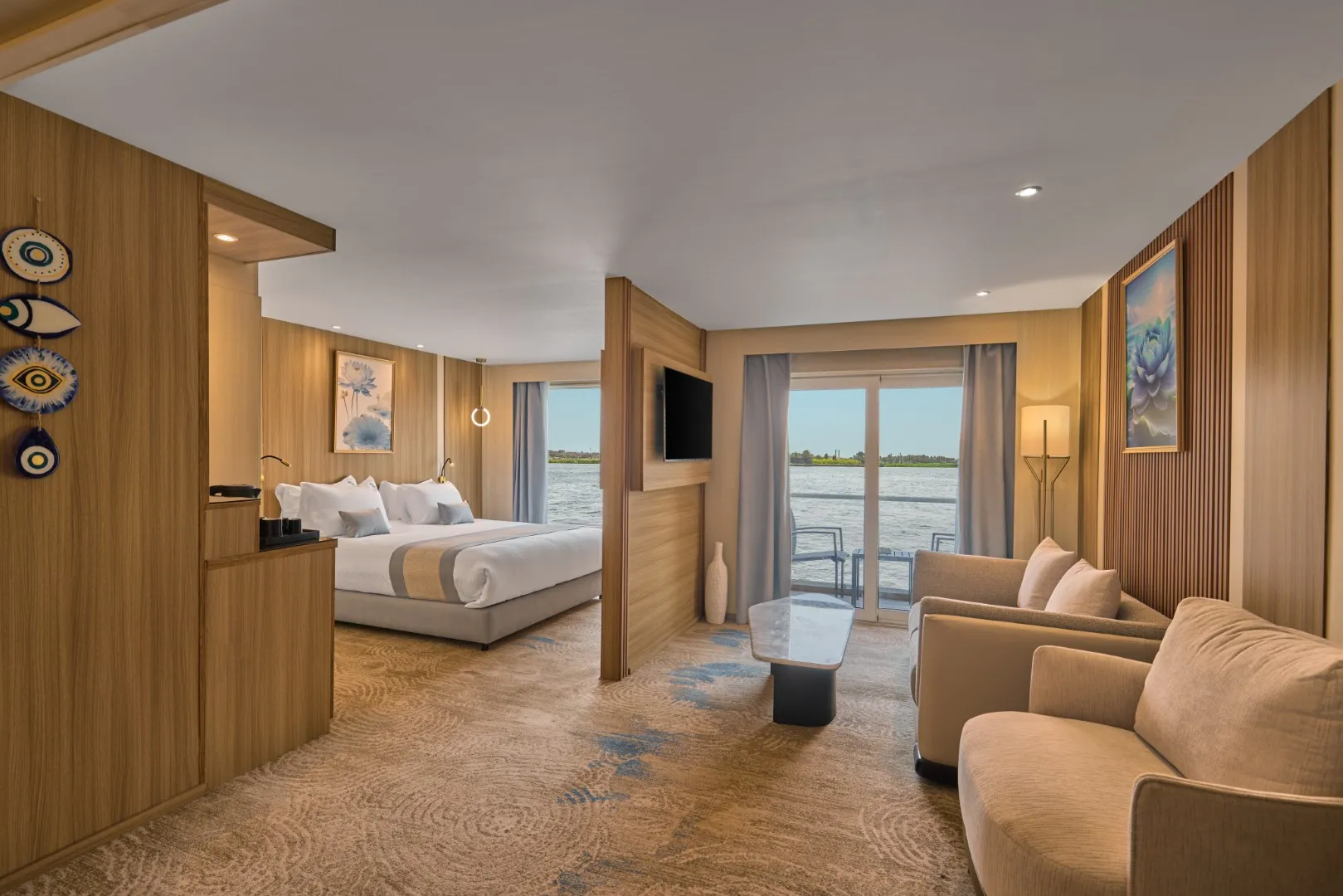 Cabin aboard the Cleopatra Luxury Cruise & Spa Nile cruise